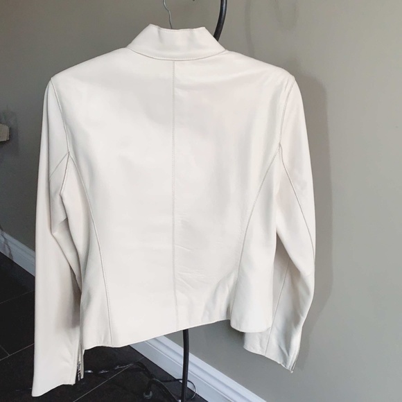 Wilsons Leather Beige Leather Jacket - Picture 2 of 8